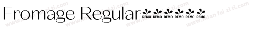 Fromage Regular字体转换